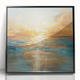 Framed abstract landscape wall art collection showcasing vibrant colors and unique designs, featuring a sleek black frame for modern decor.