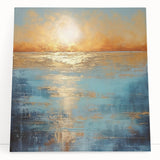 Abstract landscape wall art design showcasing vibrant colors and fluid shapes on stretched canvas, perfect for modern home decor.