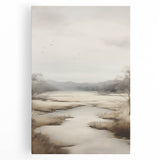 Abstract landscape canvas wall art collection showcasing vibrant colors and fluid shapes, perfect for modern home decor and artistic expression.