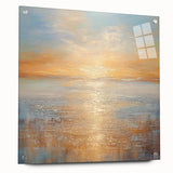 Abstract landscape wall art collection displayed in a side view, showcasing vibrant colors and unique designs, ideal for modern decor.
