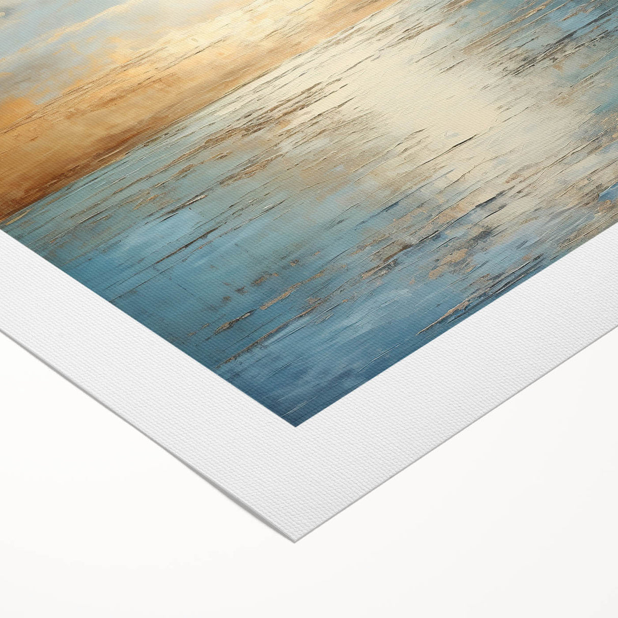 Abstract landscape wall art collection on rolled canvas, showcasing vibrant colors and fluid shapes, perfect for modern home decor.