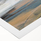 Abstract landscape wall art design on rolled canvas, showcasing vibrant colors and fluid shapes, ideal for modern home decor.