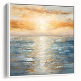 Framed abstract landscape wall art collection showcasing vibrant colors and textured patterns, set against a white background for a modern touch.