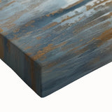 Vibrant abstract landscape wall art on stretched canvas, showcasing rich colors and intricate brushstrokes, perfect for modern home decor.