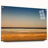 Abstract landscape wall art collection displayed in side view, showcasing vibrant colors and unique textures of acrylic and glass, perfect for modern decor.