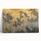 Abstract landscape wall art collection on stretched canvas, showcasing vibrant colors and fluid designs, perfect for modern home decor.
