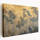 Stretched canvas wall art showcasing an abstract landscape design with vibrant colors and textured brushstrokes, ideal for modern decor.