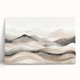 Abstract landscape wall art collection featuring vibrant colors and fluid shapes, designed for modern decor, displayed on a sleek, minimalistic backdrop.