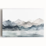 Vibrant abstract landscape canvas art showcasing dynamic colors and fluid shapes, perfect for modern home decor or office spaces.