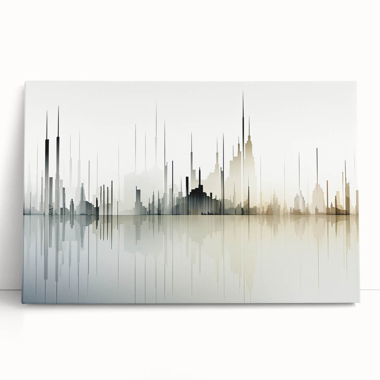 Abstract landscape canvas wall art collection showcasing vibrant colors and dynamic shapes, perfect for modern home decor.