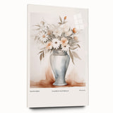 Abstract minimalist wall art design displayed in a clear acrylic frame, showcasing soft pastel colors and geometric shapes, perfect for contemporary decor.