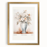 Framed abstract minimalist wall art collection featuring a gold mat and sleek design, ideal for modern home decor and gallery displays.