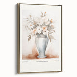 Framed abstract minimalist wall art design in gold tones, showcasing a sleek side view with a modern aesthetic for stylish home decor.