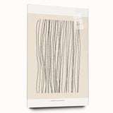 Acrylic glass wall art collection displayed in a minimalist style, showcasing an abstract design with soft pastel colors and smooth edges, ideal for modern decor.
