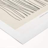 Abstract minimalist wall art design on rolled canvas, showcasing soft pastel colors and geometric shapes, perfect for modern decor.