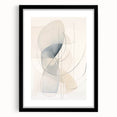 Abstract minimalist wall art collection frame with mat, featuring a sleek black design, ideal for modern decor and enhancing interior aesthetics.