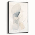 Framed minimalist wall art featuring an abstract design in black, showcasing a sleek side view with a modern aesthetic, perfect for contemporary decor.