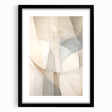 Abstract minimalist wall art design showcasing a framed piece with a black mat, perfect for modern home decor. Ideal for enhancing contemporary living spaces.