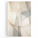 Abstract minimalist wall art design featuring geometric shapes and soft color gradients, printed on stretched canvas for a modern aesthetic, perfect for contemporary decor.