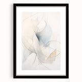 Abstract minimalist wall art design featuring a black frame and mat, showcasing a sleek aesthetic ideal for modern interiors. Perfect for home decor enthusiasts.