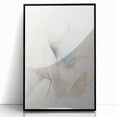 Framed acrylic wall art with an abstract minimalist design, showcasing a sleek black front view, perfect for modern interior decor. Ideal for enhancing contemporary spaces.