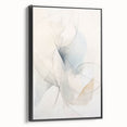 Framed abstract minimalist wall art in black, showcasing a sleek side view with clean lines and modern design, ideal for contemporary decor.