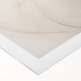 Abstract minimalist wall art design showcasing soft, muted colors and geometric shapes, printed on rolled canvas for easy display and aesthetic enhancement.