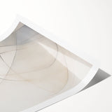 Abstract minimalist wall art print showcasing a vibrant geometric design in soft pastel colors, elegantly rolled and ready for framing. Ideal for modern decor enthusiasts seeking unique artistic expressions.