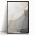 Framed abstract minimalist wall art design showcasing a sleek black acrylic finish, perfect for modern home decor, enhancing aesthetic appeal in any room.