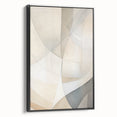 Framed minimalist wall art in an abstract design, showcasing a sleek black canvas with a side view, perfect for modern interior decor. Ideal for enhancing living spaces.