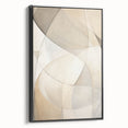 Framed abstract minimalist wall art in black and white, showcasing a simple yet striking design. Perfect for modern home decor, adding a touch of elegance to any room.