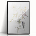 Framed abstract minimalist wall art design showcasing a sleek black frame and vibrant colors, perfect for modern decor. Ideal for enhancing living spaces or offices.