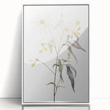 Framed abstract minimalist wall art featuring a white acrylic front, showcasing a geometric design. Perfect for modern home decor, enhancing interiors with style.