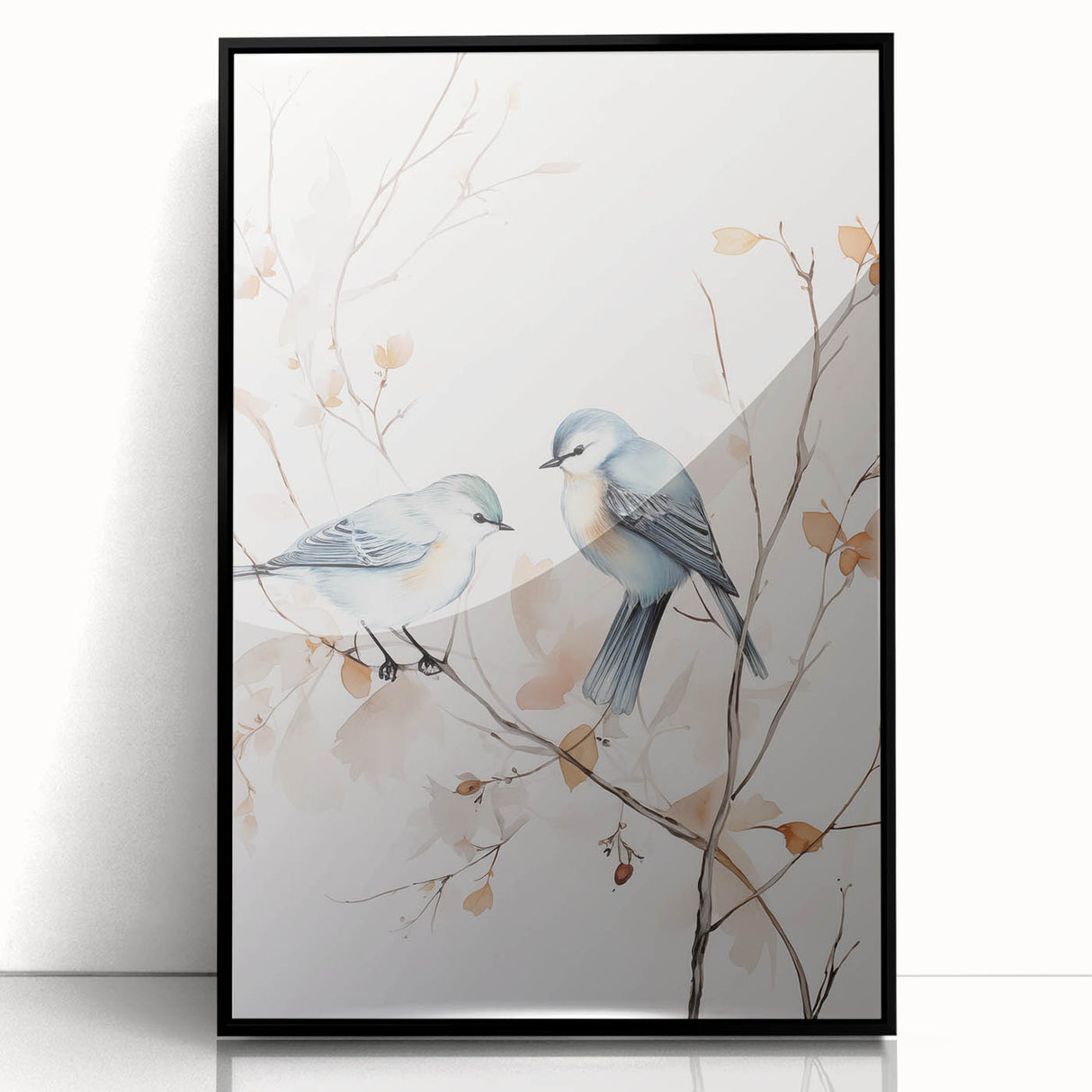 Framed abstract minimalist wall art design showcasing a black acrylic finish, perfect for modern decor, emphasizing simplicity and elegance in home interiors.