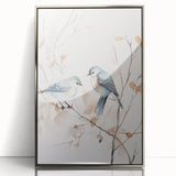 Framed acrylic wall art featuring an abstract minimalist design in silver, showcasing clean lines and a modern aesthetic, ideal for contemporary home decor.