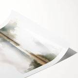 Abstract minimalist wall art print showcasing a blend of soft pastel colors and geometric shapes, ideal for modern home decor and artistic interiors.