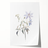 Abstract minimalist wall art print showcasing a serene blend of soft pastel colors with geometric shapes, ideal for modern home decor or office spaces.