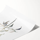 Abstract minimalist wall art print showcasing a modern design with soft earth tones and geometric shapes, rolled up for easy transport and display. Perfect for contemporary home decor.