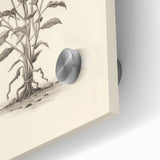 Close-up of an abstract minimalist wall art piece showcasing a blend of soft pastel colors on acrylic glass, highlighting intricate design details and smooth texture. Perfect for modern decor.