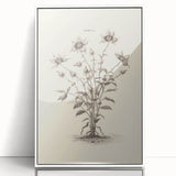 Framed wall art featuring an abstract minimalist design, showcasing soft white tones and clean lines, perfect for modern decor. Ideal for enhancing any living space or office environment.