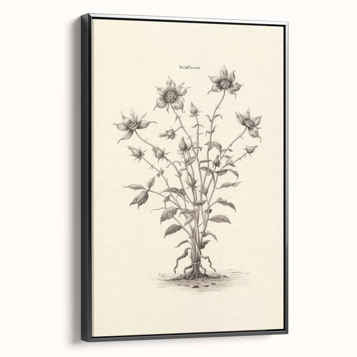 Framed abstract minimalist wall art collection features a sleek black design on canvas, showcasing a modern aesthetic perfect for contemporary decor.