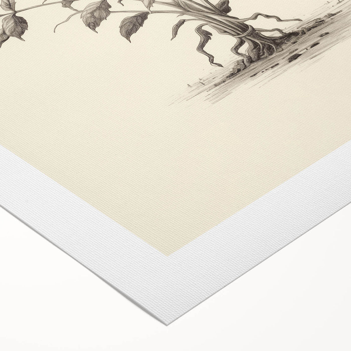 Abstract minimalist wall art design showcasing soft, muted colors and geometric shapes, printed on rolled canvas, perfect for modern home decor.