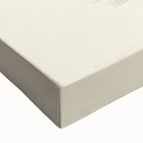 Close-up of an abstract minimalist design wall art piece on stretched canvas, showcasing soft color gradients and subtle textures, perfect for modern decor.