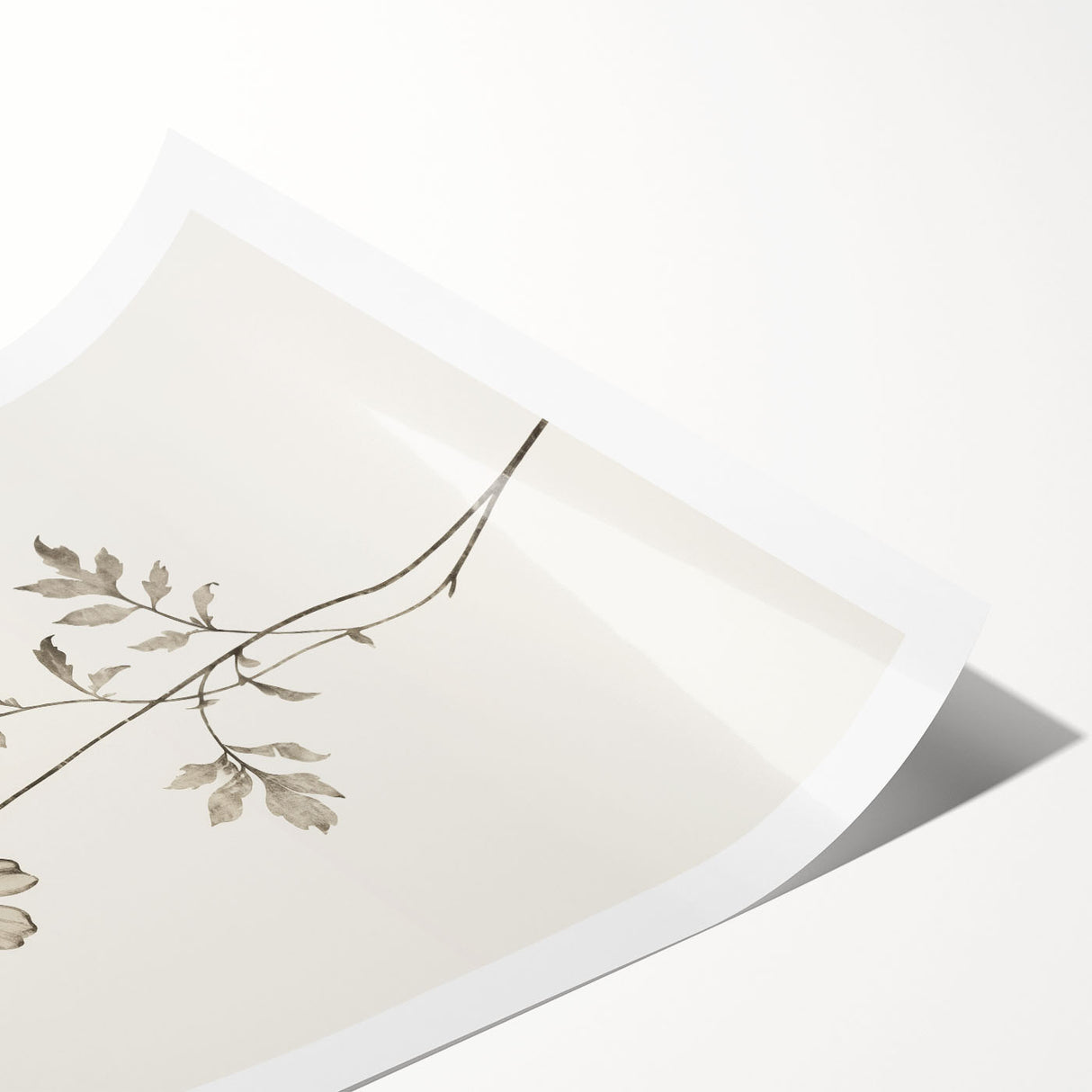 Abstract minimalist wall art featuring a serene blend of soft blue and white tones, elegantly rolled and ready for display, showcasing modern artistic design perfect for home decor.