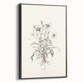 Framed abstract minimalist wall art design in a sleek black frame, showcasing an elegant, contemporary aesthetic, suitable for modern home decor.
