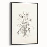 Framed abstract minimalist wall art design in a sleek black frame, showcasing an elegant, contemporary aesthetic, suitable for modern home decor.