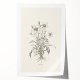 Abstract minimalist wall art print showcasing a blend of soft pastel colors in geometric shapes, designed for modern home decor. Ideal for contemporary spaces, this rolled canvas adds a sophisticated touch to any interior setting.