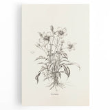 Abstract minimalist wall art design featuring soft pastel colors and geometric shapes on stretched canvas, ideal for modern home decor.