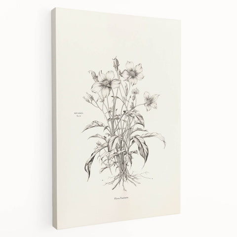 Stretched canvas showcasing an abstract minimalist design in soft pastel colors, featuring geometric shapes and smooth lines, ideal for modern home decor.