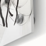 Close-up of an abstract minimalist wall art piece, showcasing vibrant colors and geometric shapes on acrylic glass, ideal for modern home decor.